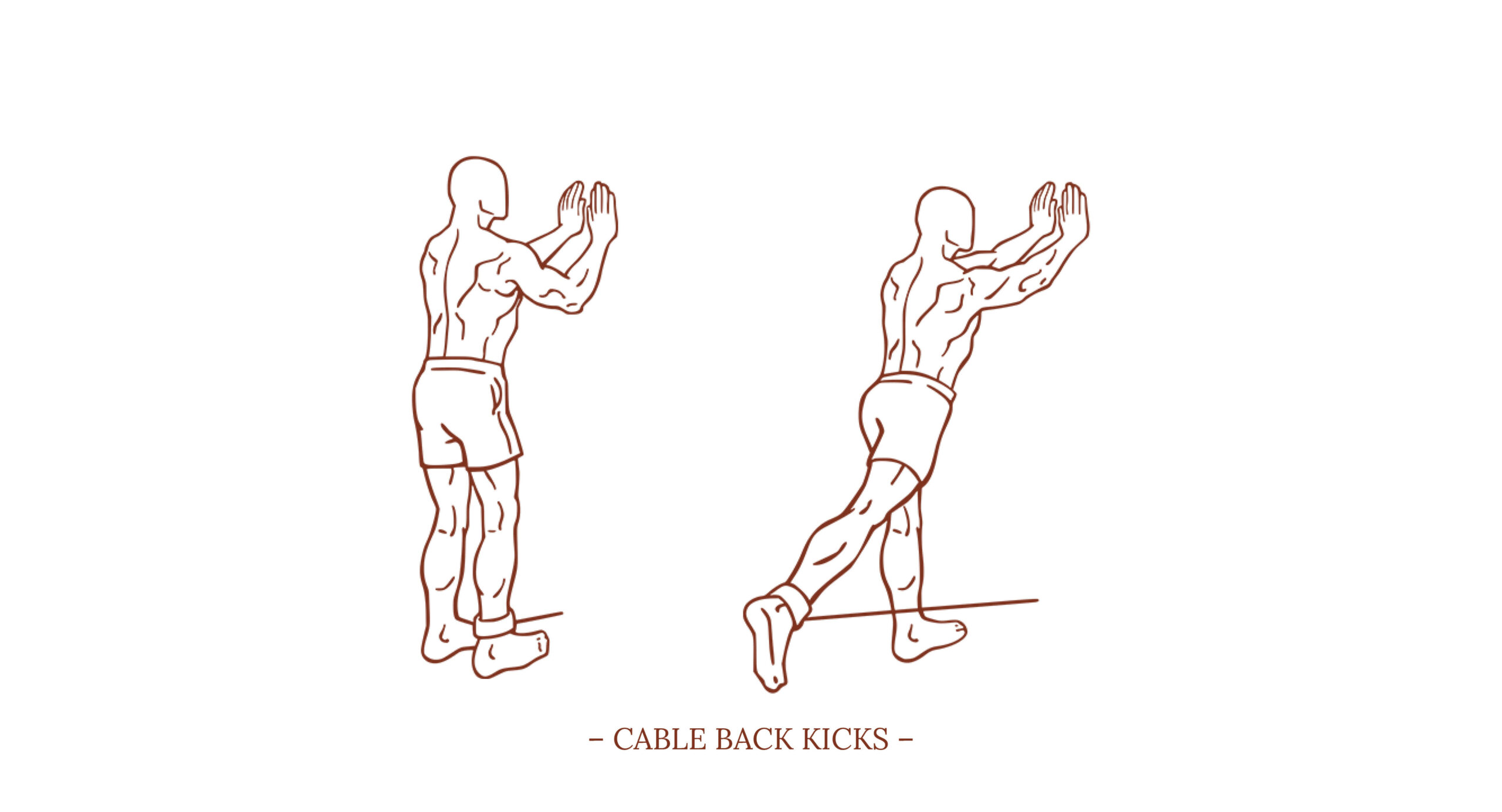 Cable Back Kicks Illustration