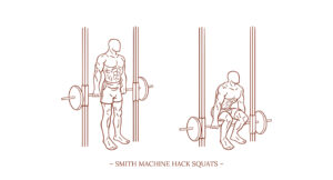 Smith Machine Hack Squats Illustration