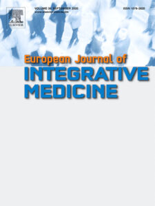 European Journal of Integrative Medicine Cover