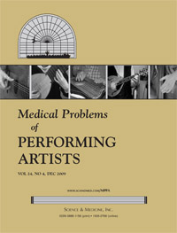 Cover Medical Problems of Performing Artists