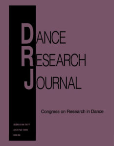 COVER Dance Research Journal 27/2 Fall 1995