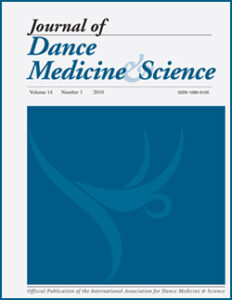Journal of Dance Medicine and Science Cover