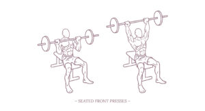 Seated Front Presses Illustration