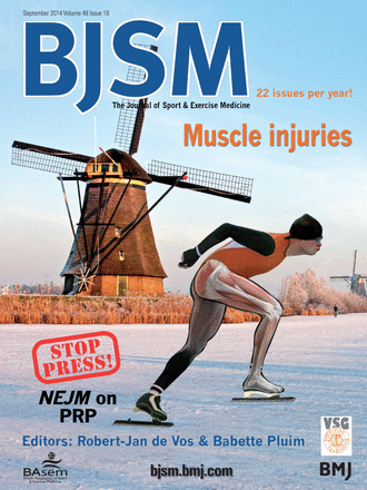 BJSM - The Journal of Sport Exercise & Medicine Cover
