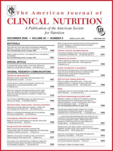 The American Journal of Clinical Nutrition - Cover - DIETARY PROTEIN AND BONE HEALTH: A SYSTEMATIC REVIEW AND META-ANALYSIS FROM THE NATIONAL OSTEOPOROSIS FOUNDATION