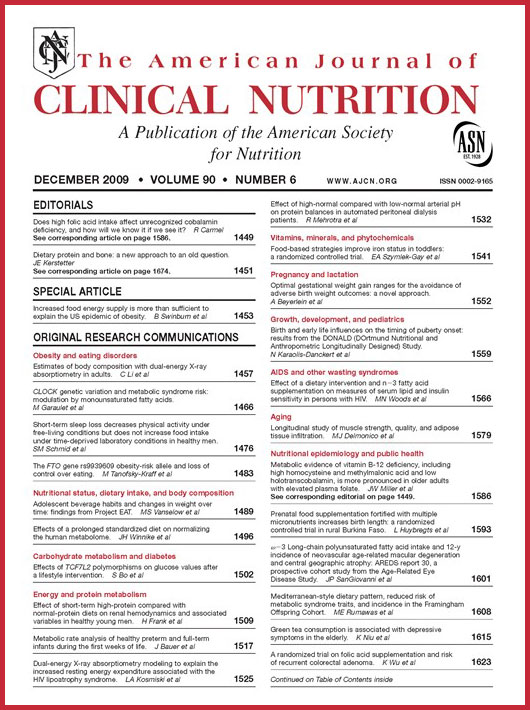 The American Journal of Clinical Nutrition - Cover - DIETARY PROTEIN AND BONE HEALTH: A SYSTEMATIC REVIEW AND META-ANALYSIS FROM THE NATIONAL OSTEOPOROSIS FOUNDATION
